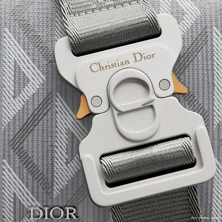 Cheap TOP Lingot Bag Grey 22 Canvas Motif Diamond Dior CD 0223