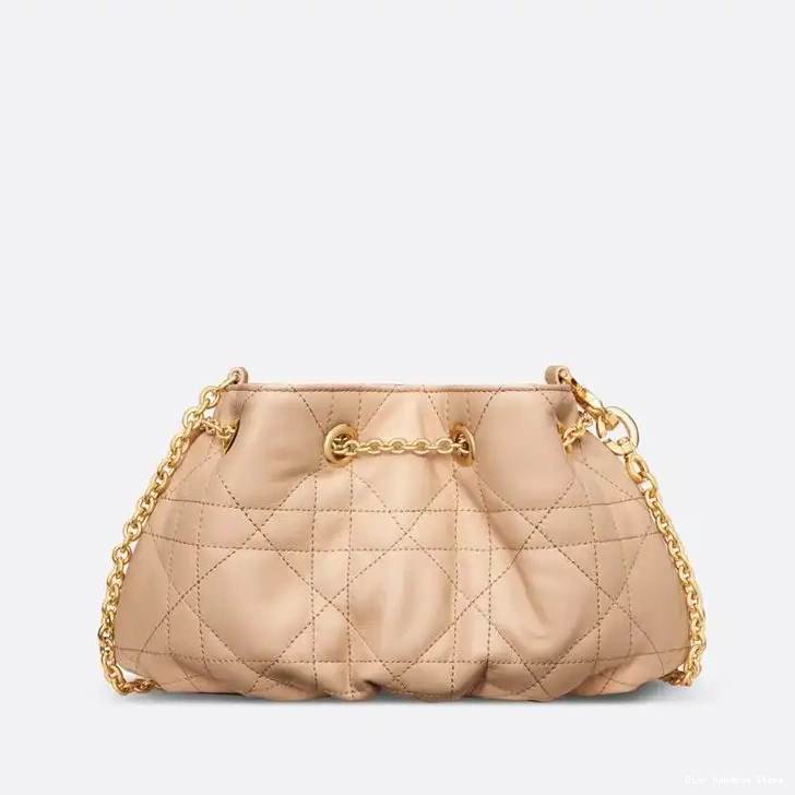 Cheap TOP Lambskin Bag Pink Small Dior Ammi Macrocannage 0225