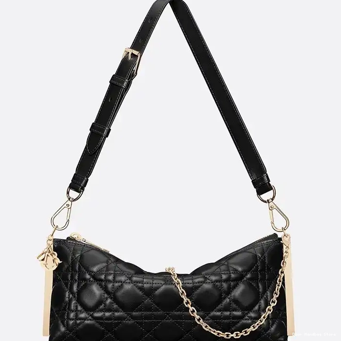 Cheap TOP Cannage Club Lambskin Bag Black Dior 0226